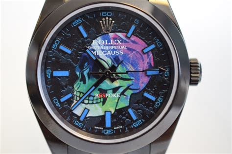 rolex milgauss skull|Rolex Milgauss price used.